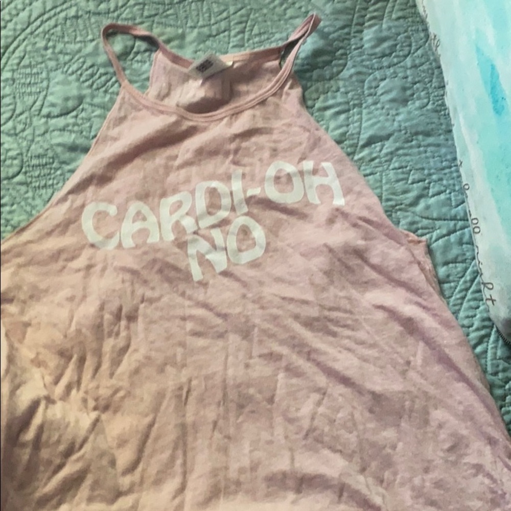 Cardi-oh no PINK shirt